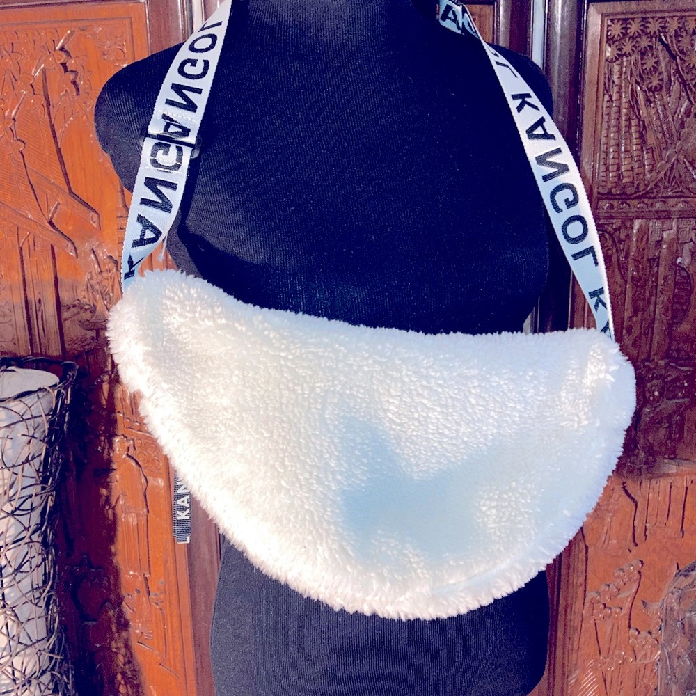 H&M X Kangol Faux Fur Crossbody Bag View 4